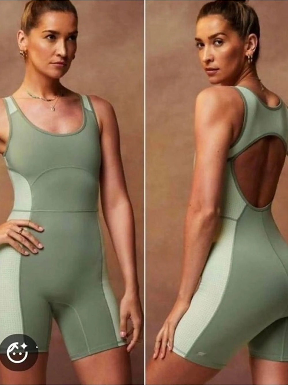 Fabletics Khloe Kardashian 7” Onesie Large NWT